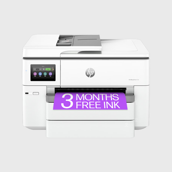 HP OfficeJet Pro 9730e Wide-format Printer with 3 Months of Instant Ink for free with HP+