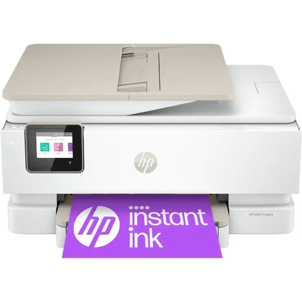 HP - ENVY Inspire 7955e Wireless All-In-One Inkjet Photo Printer with 3 Months of Instant Ink with HP+ - White & Sandstone