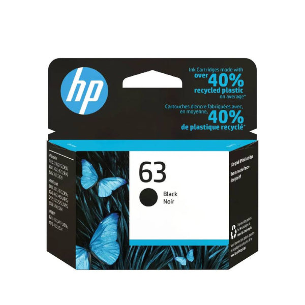 HP - 63 Standard Capacity Ink Cartridge - Black