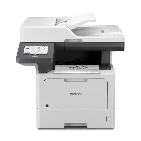 Brother - MFC-L5915DW Wireless Black-and-White All-in-One Laser Printer with Duplex Print, Scan, and Copy - Grey/Black