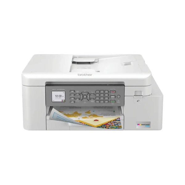 Brother - INKvestment Tank MFC-J4335DW Wireless All-in-One Inkjet Printer with up to 1-Year of Ink In-box - White/Gray