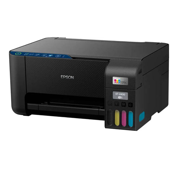 Epson - EcoTank ET-2400 Wireless Color All-in-One Cartridge-Free Supertank Printer with Scan and Copy - Black