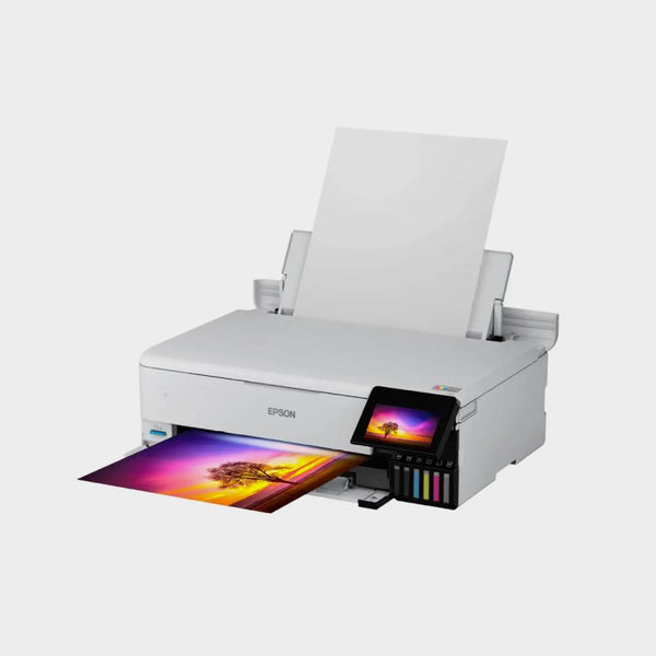 Epson - EcoTank Photo ET-8550 All-in-One Wide-format Supertank Printer - White