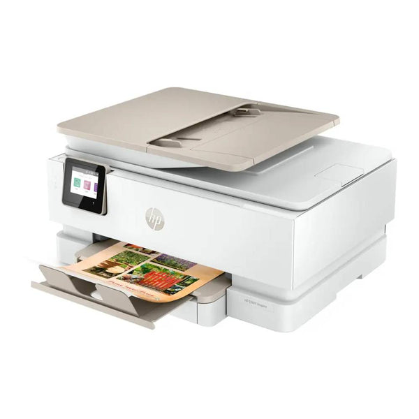 HP - ENVY Inspire 7955e Wireless All-In-One Inkjet Photo Printer with 3 Months of Instant Ink with HP+ - White & Sandstone